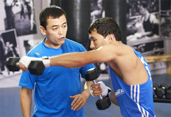 boxeo sombra mancuernas
